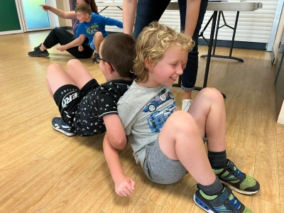 Children working together